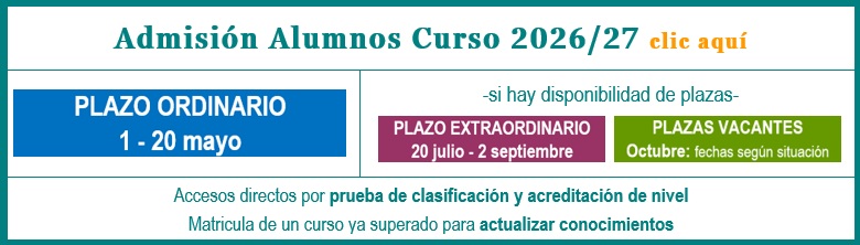 Admisión 3 plazos + espacio