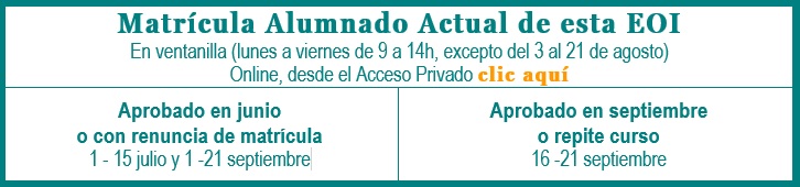 Definitivo matrícula oficial 2026/27