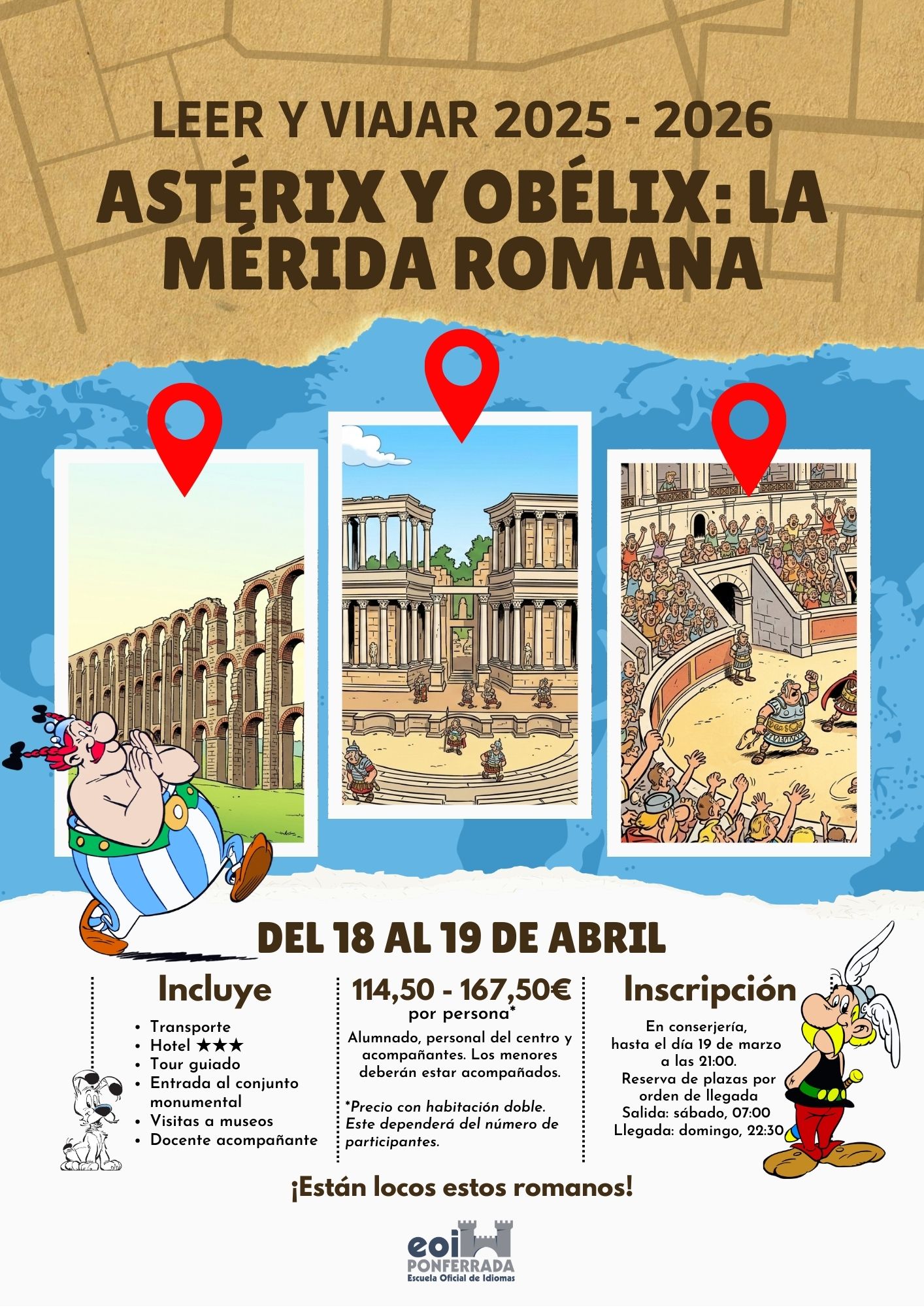 Póster viaje Mérida